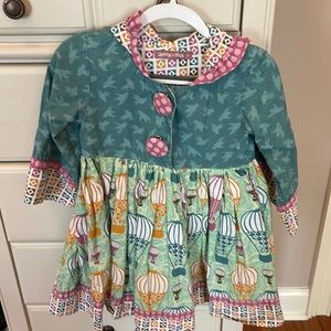 Jelly the pug hot air balloon dress 4T
